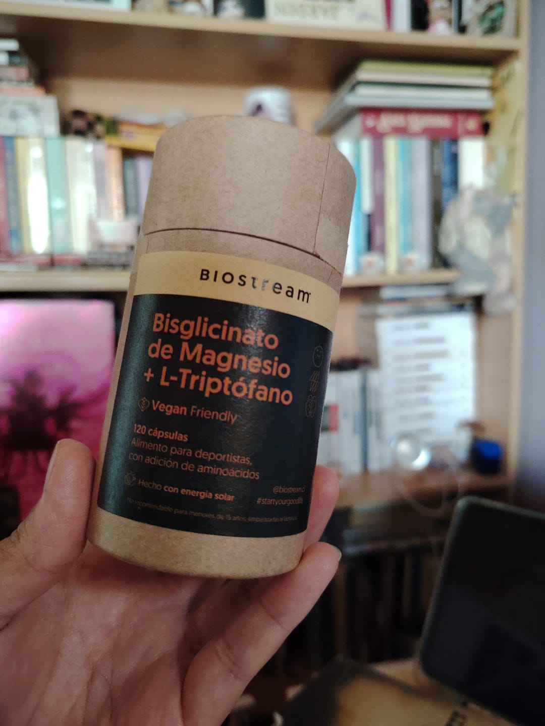 Customer photo review of Bisglicinato de Magnesio + L-triptófano 120 Cápsulas Vegano