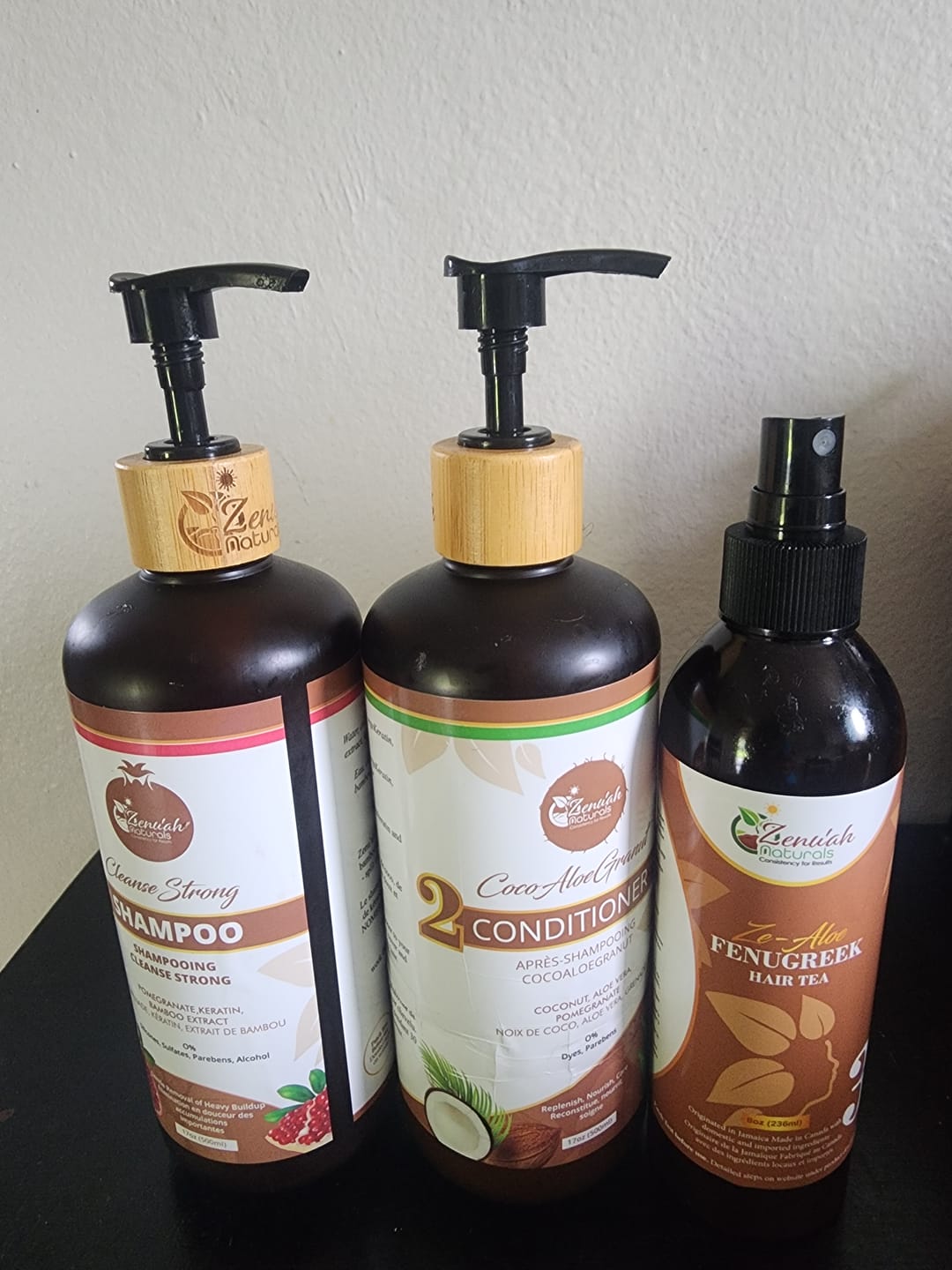 Customer photo review of Infused Ze Oil – Herbal Nourishing Scalp Blend