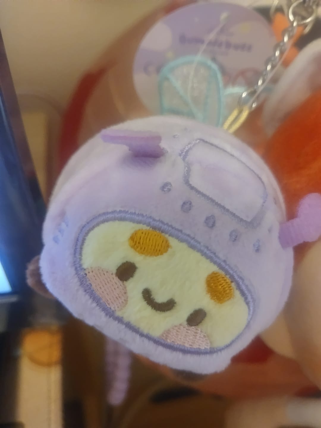 Customer photo review of Bumblebutt Space Bee Plush Keychain | Cute Kawaii Bee Bag Charm