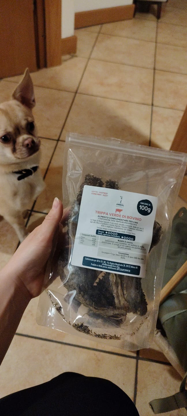 Customer photo review of Trippa Verde di Manzo (100 g)