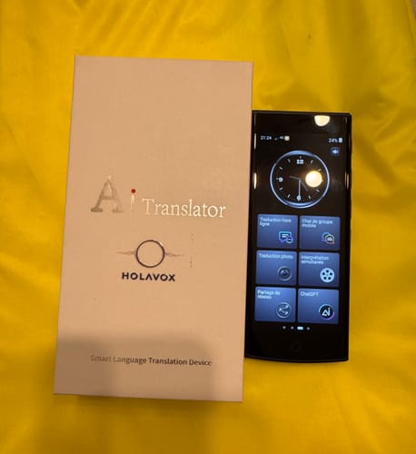Customer photo review of Traducteur vocal Instantané portable - HOLAVOX
