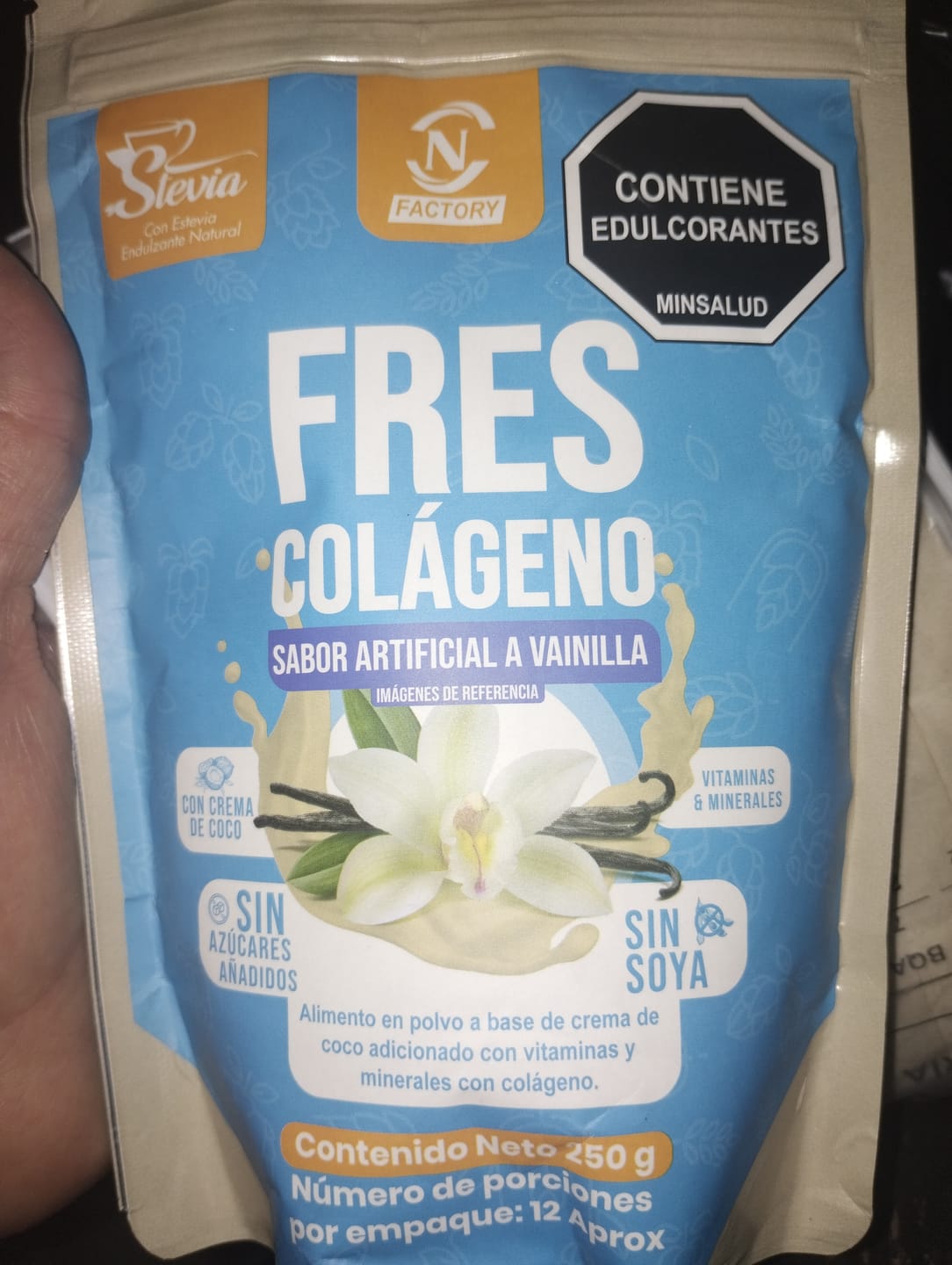 Customer photo review of Frescolágeno Vainilla Doypack 250 g - Nutrition Factory