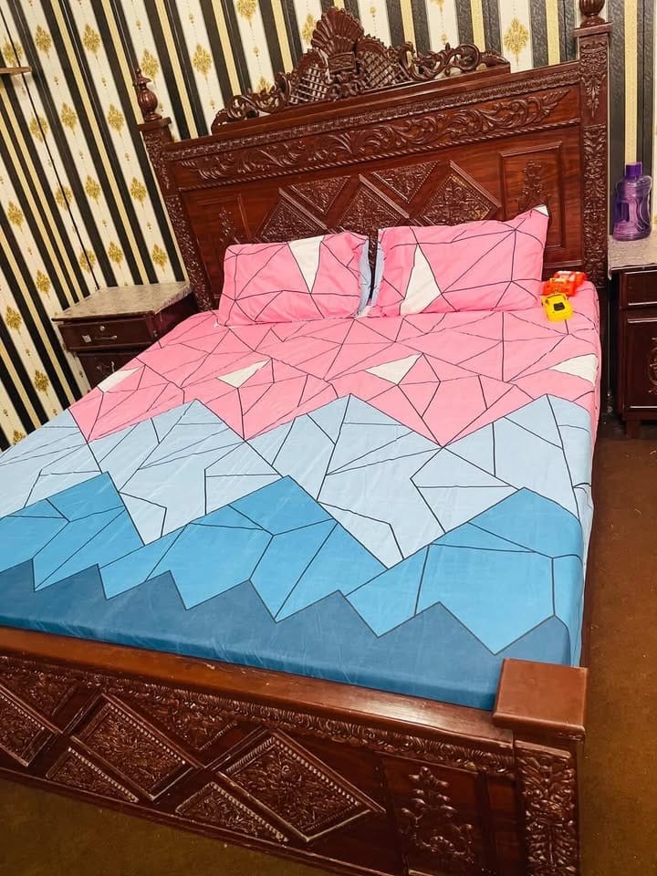 Customer photo review of SKYWAYS bedsheet set - 3 pcs