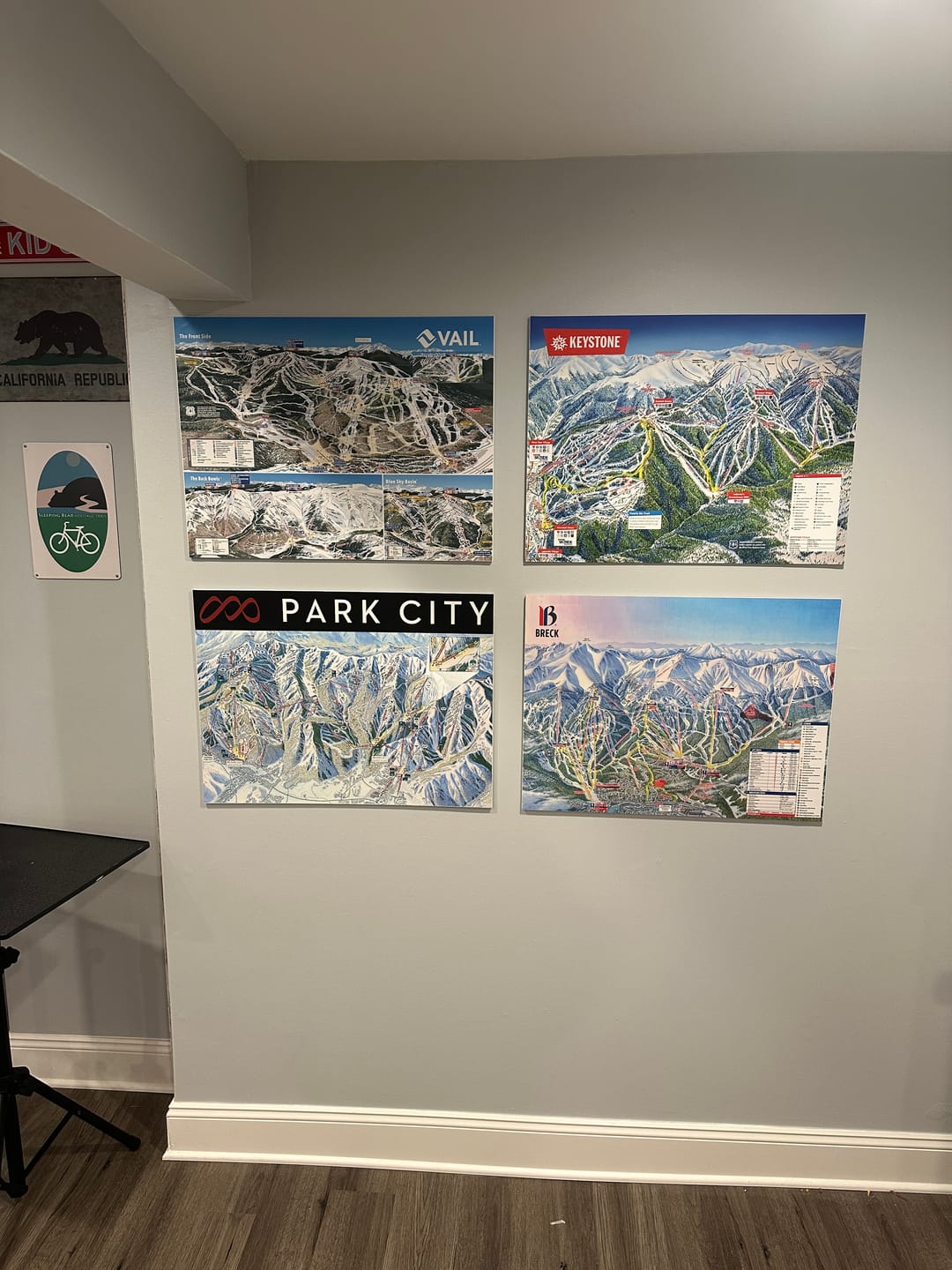 Customer photo review of Park City Ski Resort Trail Map Poster