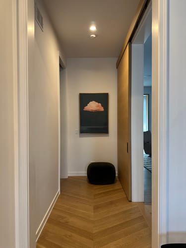 Customer photo review of Pink Cloud Print