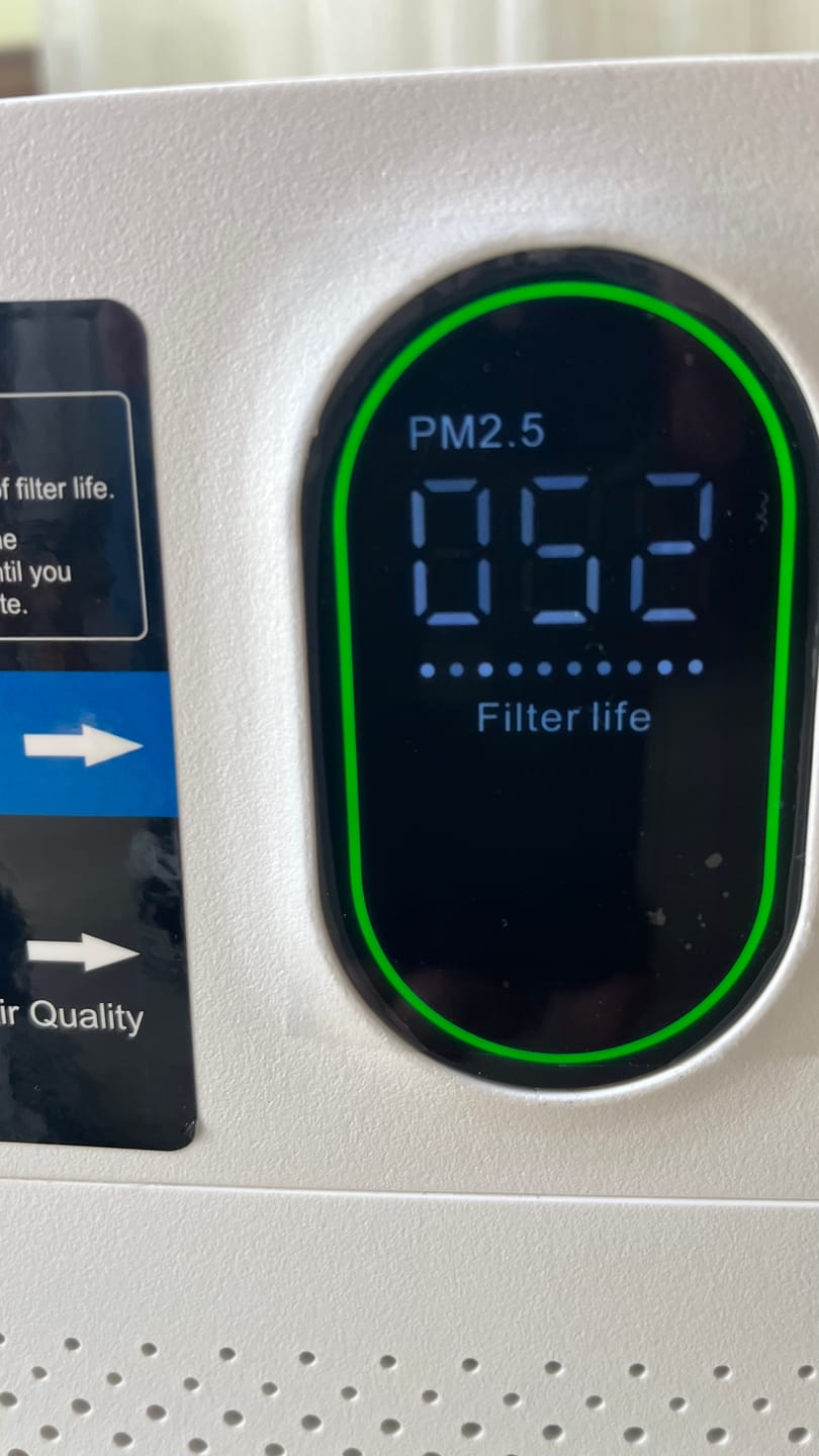 Customer photo review of Smart Luchtreiniger V1 Pro – Krachtige HEPA-filtratie met PM2.5-sensor, app- en spraakbediening voor schone binnenlucht