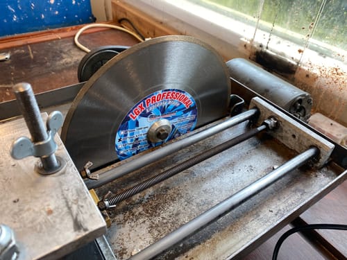 Customer photo review of LGX Professional Lapidary Saw Blades for Wet Cutting of Gemstone, Quartz, Agate, Geodes, Petrified Wood, Jasper and More