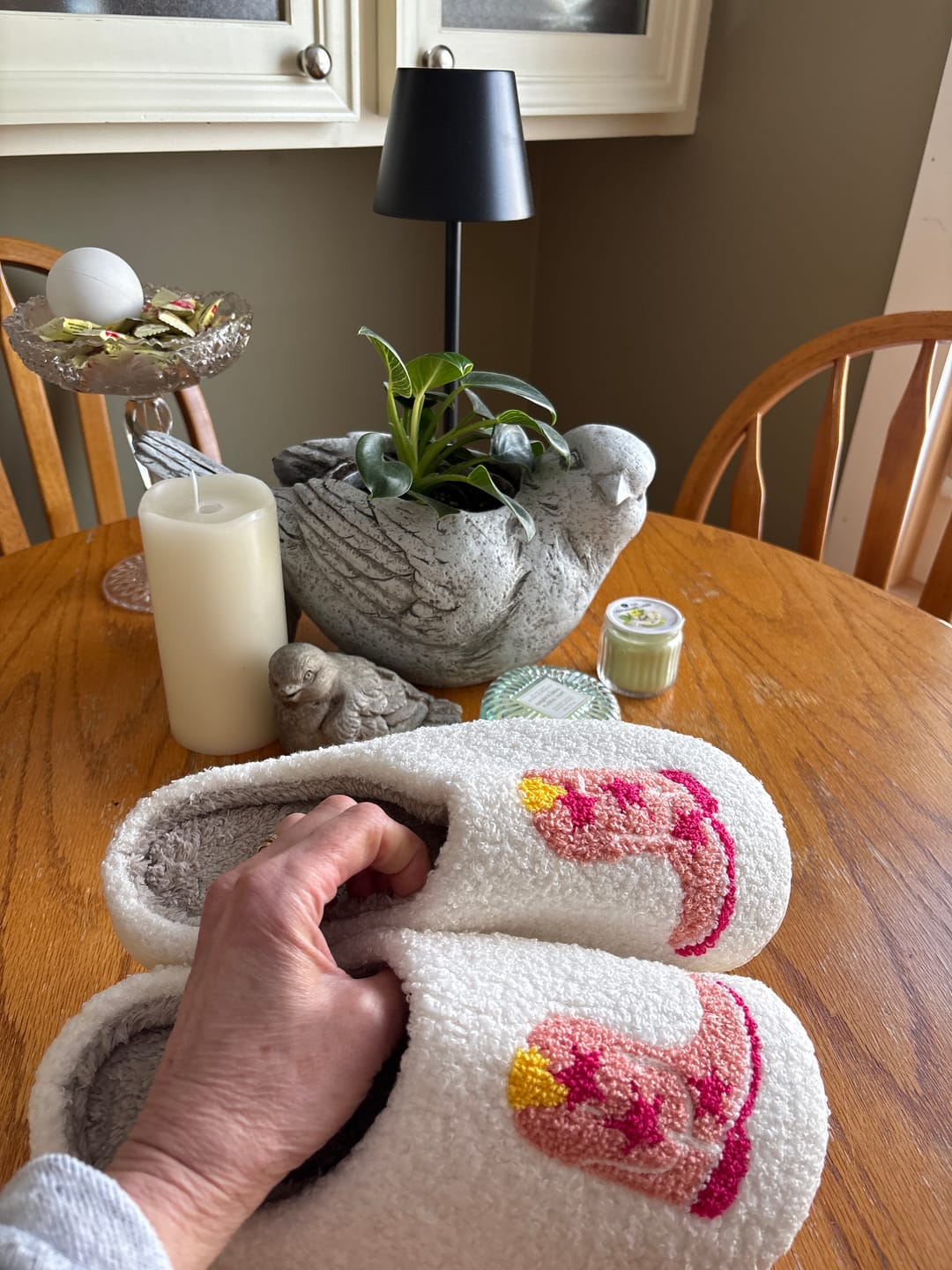 Customer photo review of Cowboy Boots Slippers