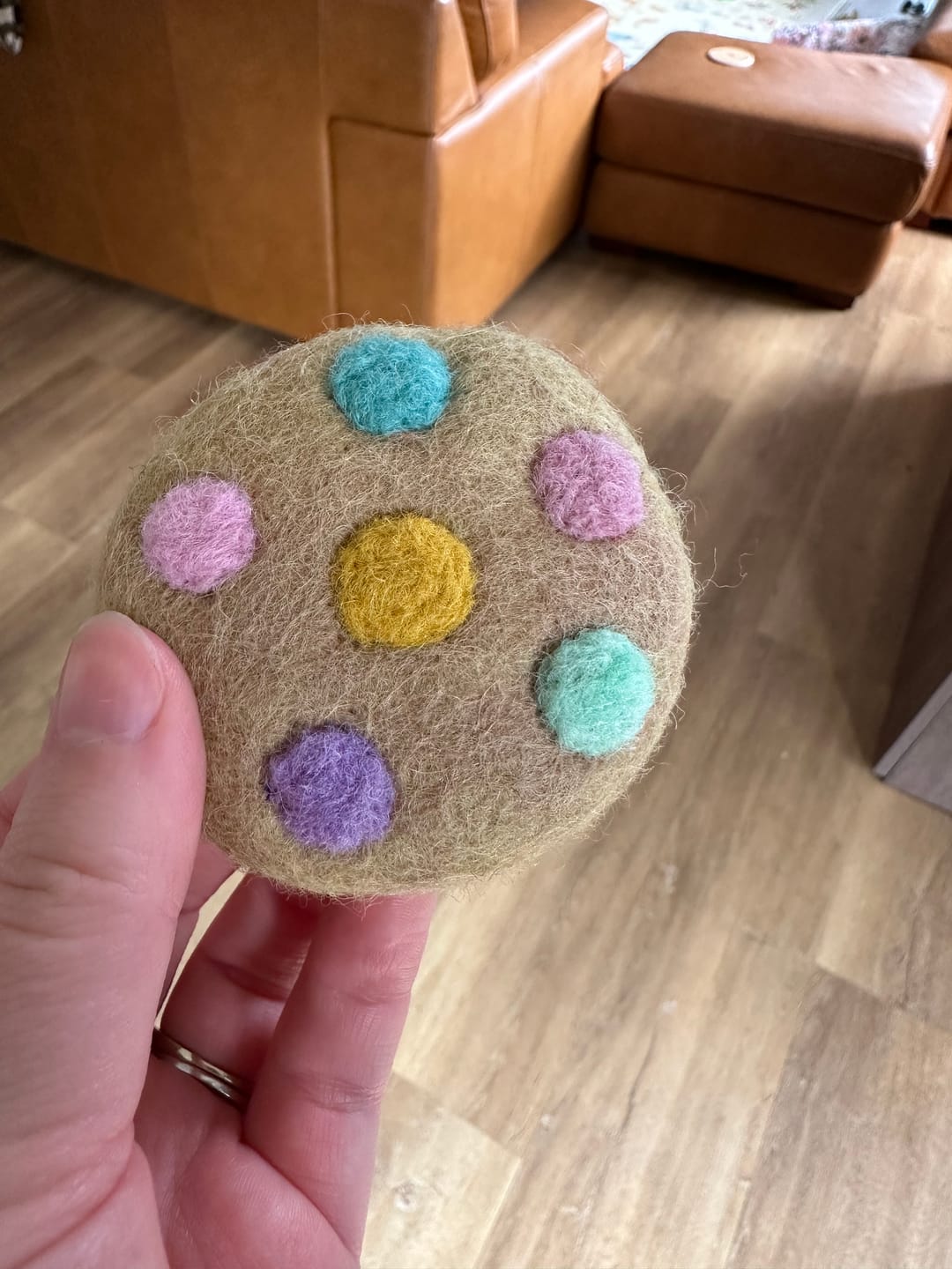 Customer photo review of Felt Soft M&M Pastel Cookie