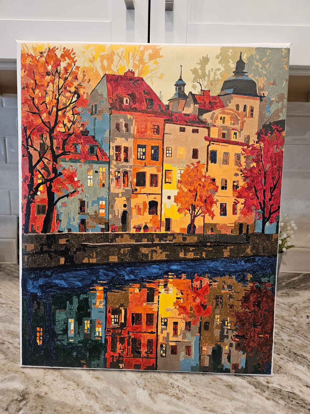 Customer photo review of Prague | Paint by Number