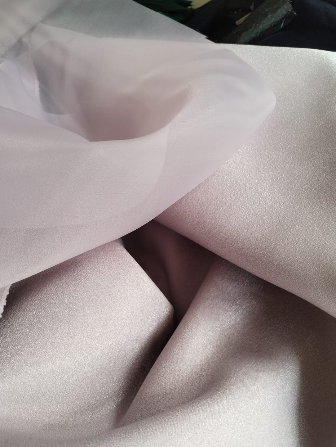 Customer photo review of Organza Sidefata Mov -  3 m Latime