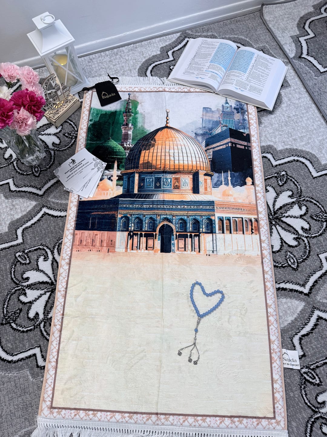 Customer photo review of Al-Haramain & Al-Aqsa  Padded Prayer Mat