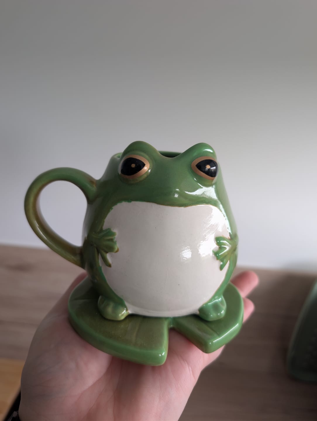 Customer photo review of Frosch-Tasse auf Seerosenblatt