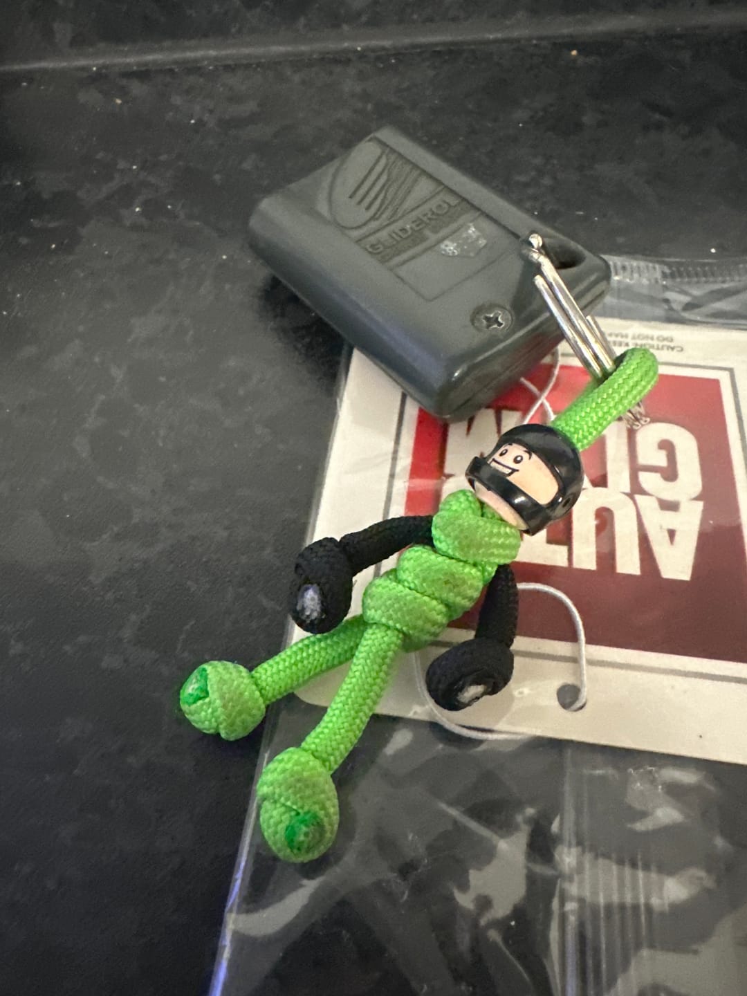 Customer photo review of LH FER 2025 Racing Paracord Buddy Keychain