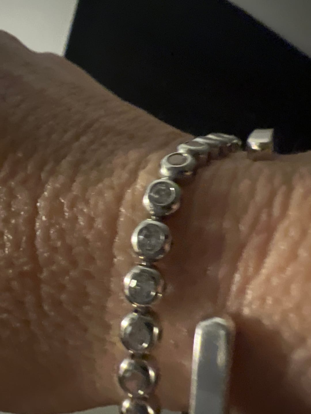 Customer photo review of Classic Bezel Tennis Bracelet
