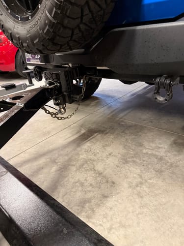 Customer photo review of Ford Bronco 2021+ Rear Tow Hitch w/ Shackle Tabs (Rated Class III 5,000-lbs Towing)