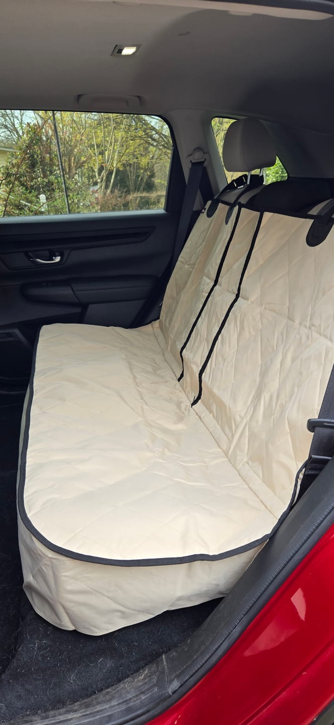 Customer photo review of Dog Rear Seat Cover - No Hammock