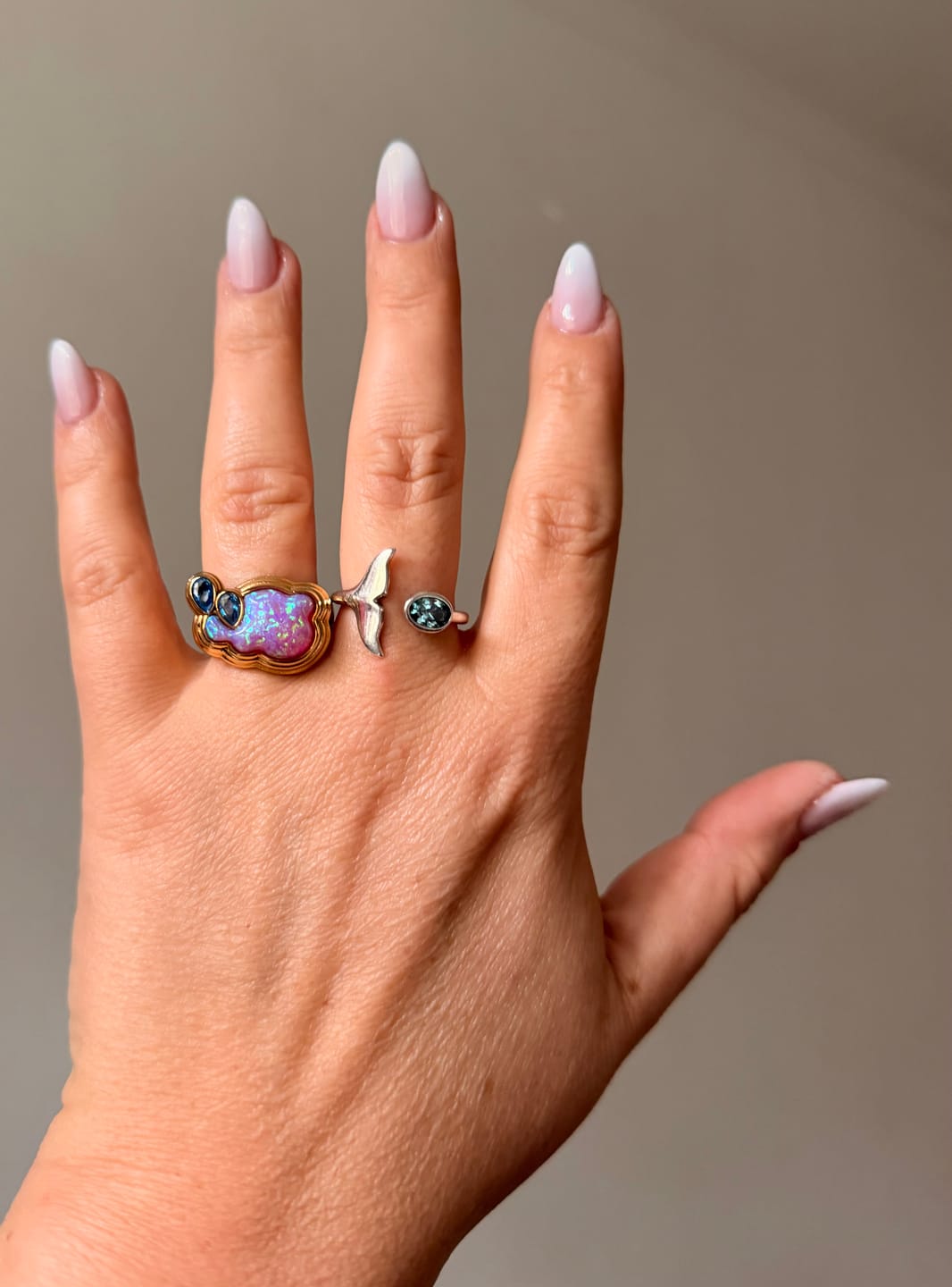Customer photo review of Cry Me a River Pink Opal Ring