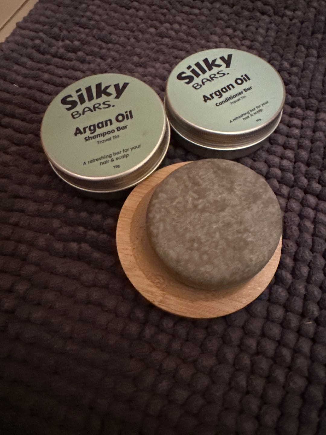 Customer photo review of Argan Oil Shampoo & Conditioner Anti Frizz Bundle
