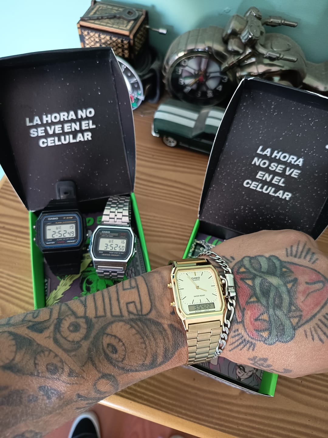 Customer photo review of Reloj Casio Vintage AQ-230GA-9DMQ Dorado