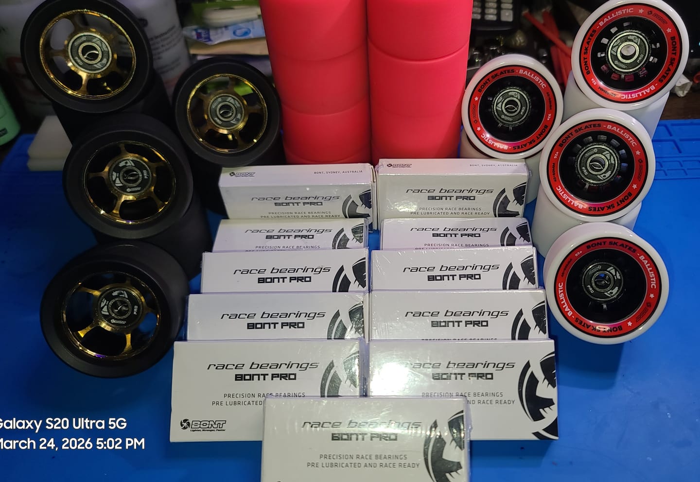 Customer photo review of BONT PRO Inline Skate Bearings