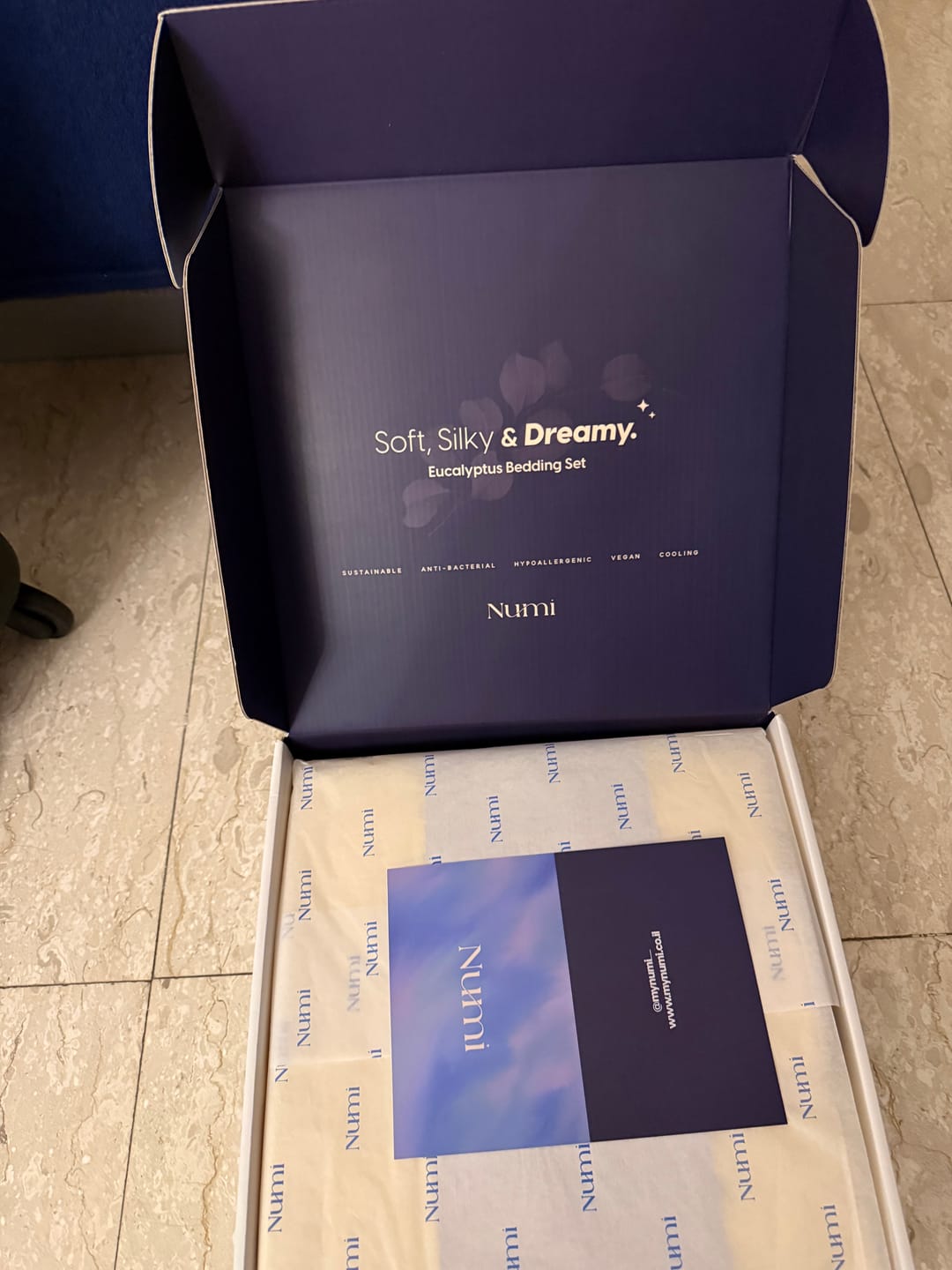 Customer photo review of Numi® Tencel Clean+™ Luxe Sheet Set
