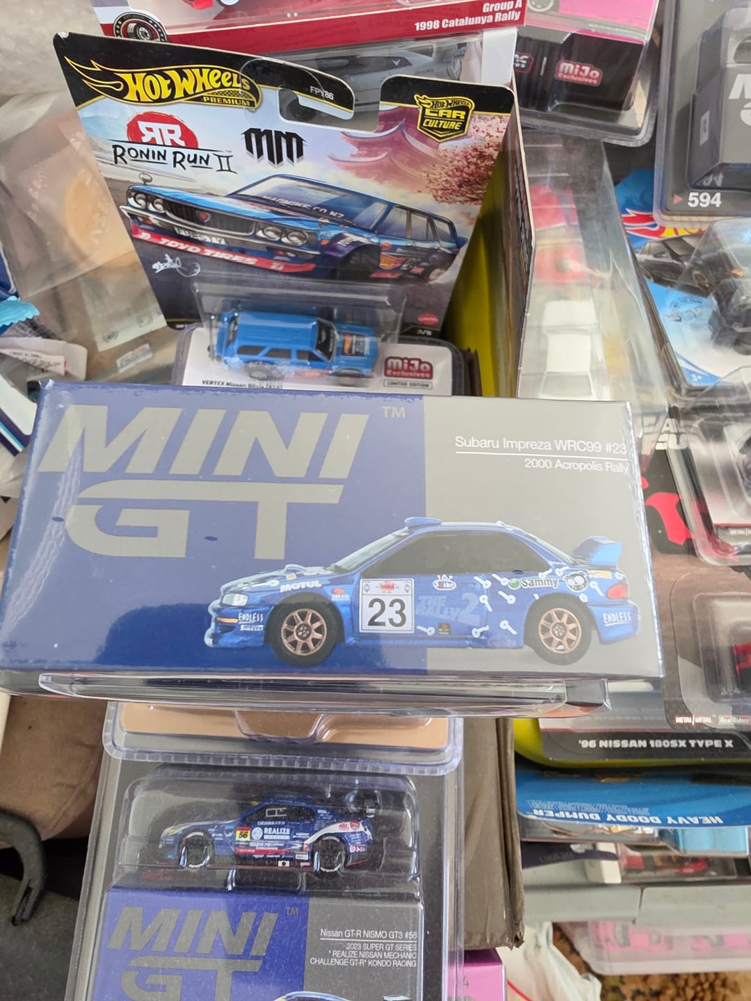Customer photo review of (PRE-ORDER) Mini GT 1:64 Subaru Impreza WRC99 #23 2000 Acropolis Rally MGT01078-L