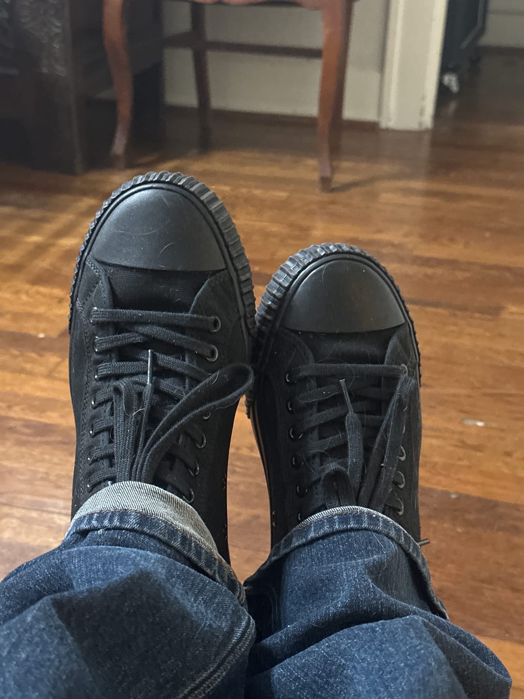 Customer photo review of 1993 Center Wide High-Top Black