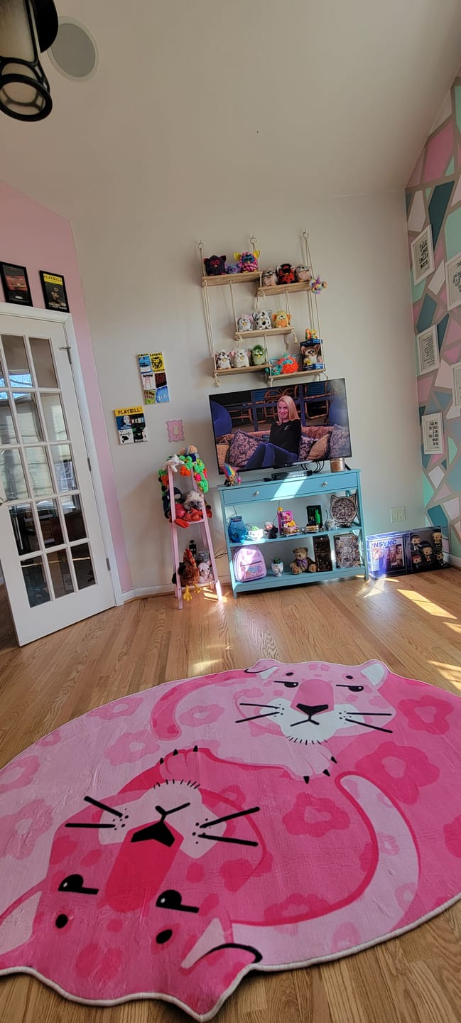 Customer photo review of Pink Panther Area Rug by Lu Yang