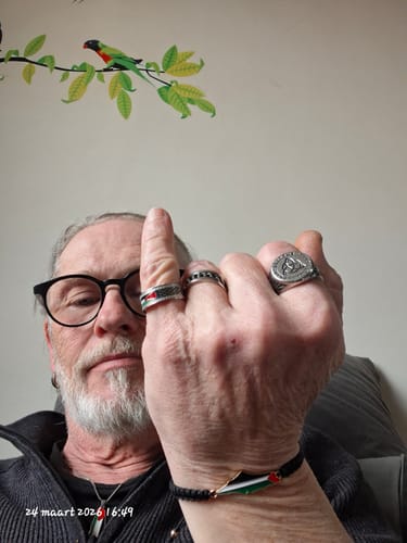 Customer photo review of Palestine Thread Bracelet