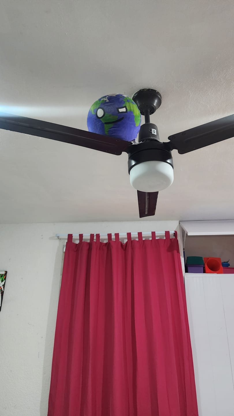Customer photo review of The SolarBalls Earth Plush