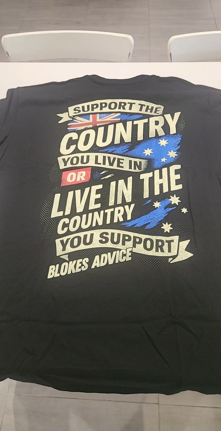 Customer photo review of Stand Up Tee - Black
