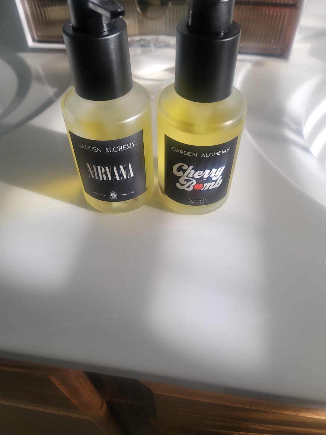 Customer photo review of CHERRY BOMB BODY OIL