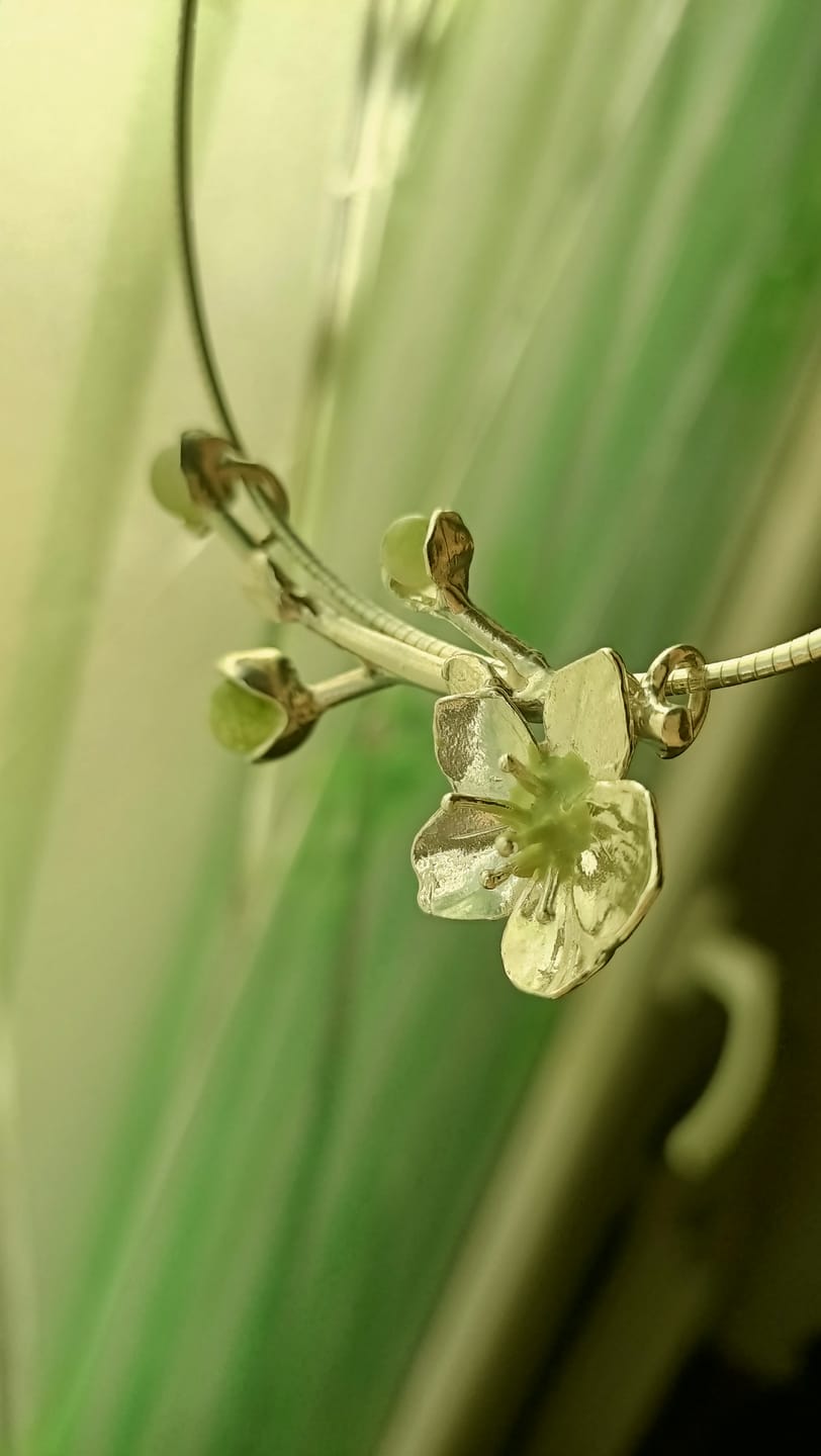 Customer photo review of Gargantilla flor de cerezo S PLATA