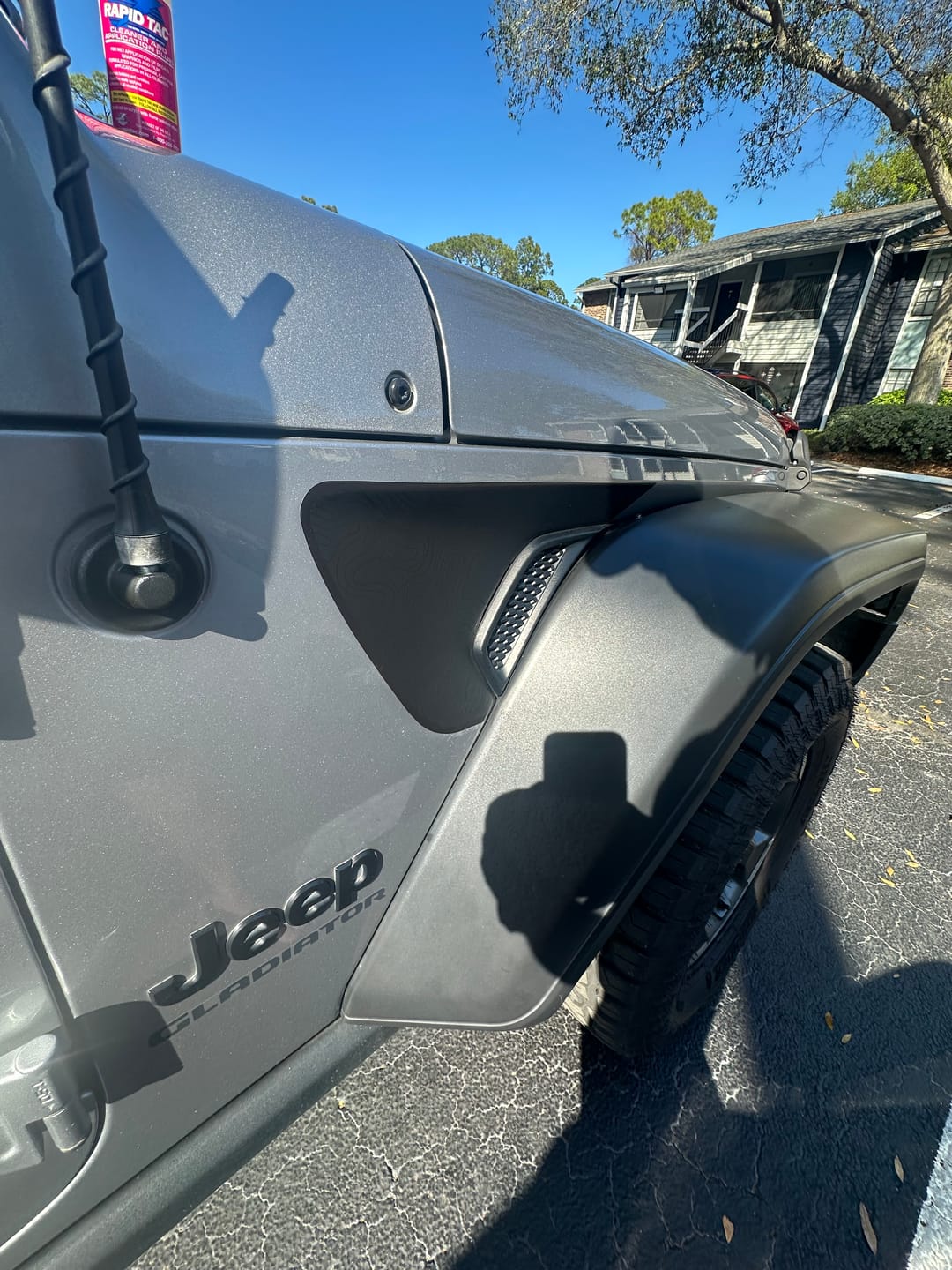 Customer photo review of Premium Fender Vent Decal Set | Black Topo - fits Wrangler JL & Gladiator JT