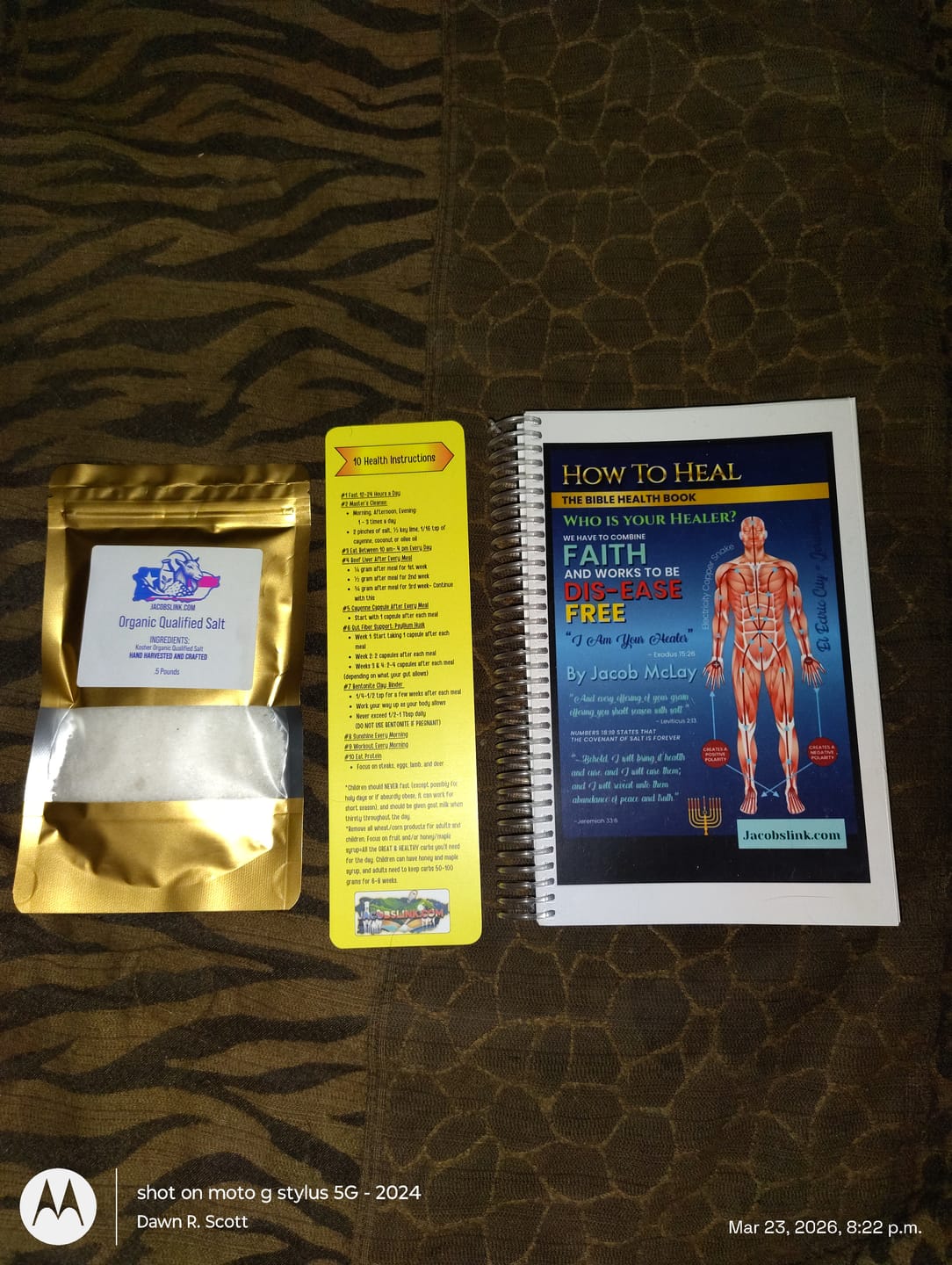 Customer photo review of Health Bible (Print + Digital) + Salt