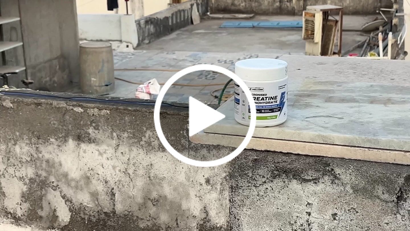 Customer video review of Wellcore - Pure Micronised Creatine Monohydrate | Kiwi Kick (122g, 33 servings)