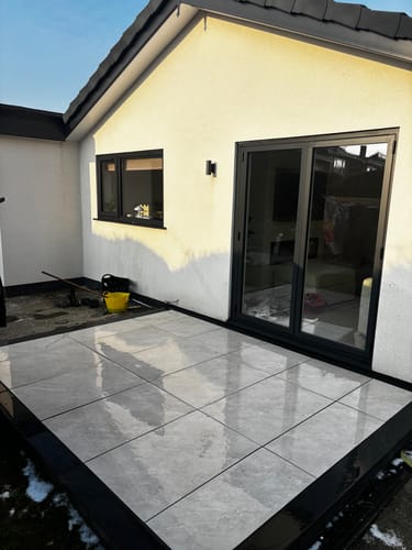 Customer photo review of Himalayan - White Porcelain Paving Tiles - 900 x 600 x 20mm