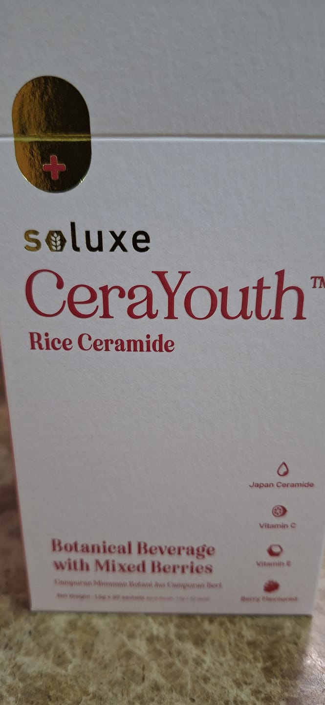 Customer photo review of Soluxe CeraYouth™️- Edible Rice Ceramide