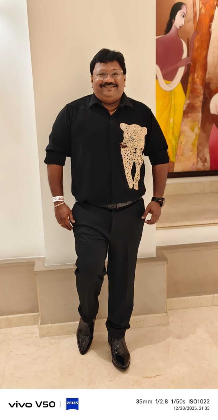 Customer photo review of Blue Stare – Panther Embroidered Black Shirt