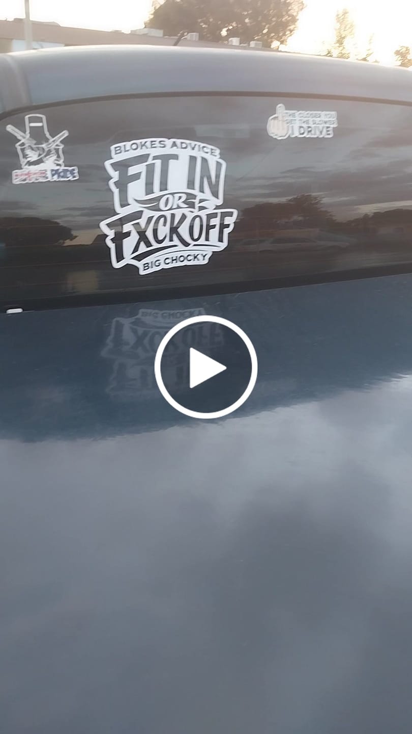 Customer video review of Big Chocky | Fit In Sticker - 250x215mm