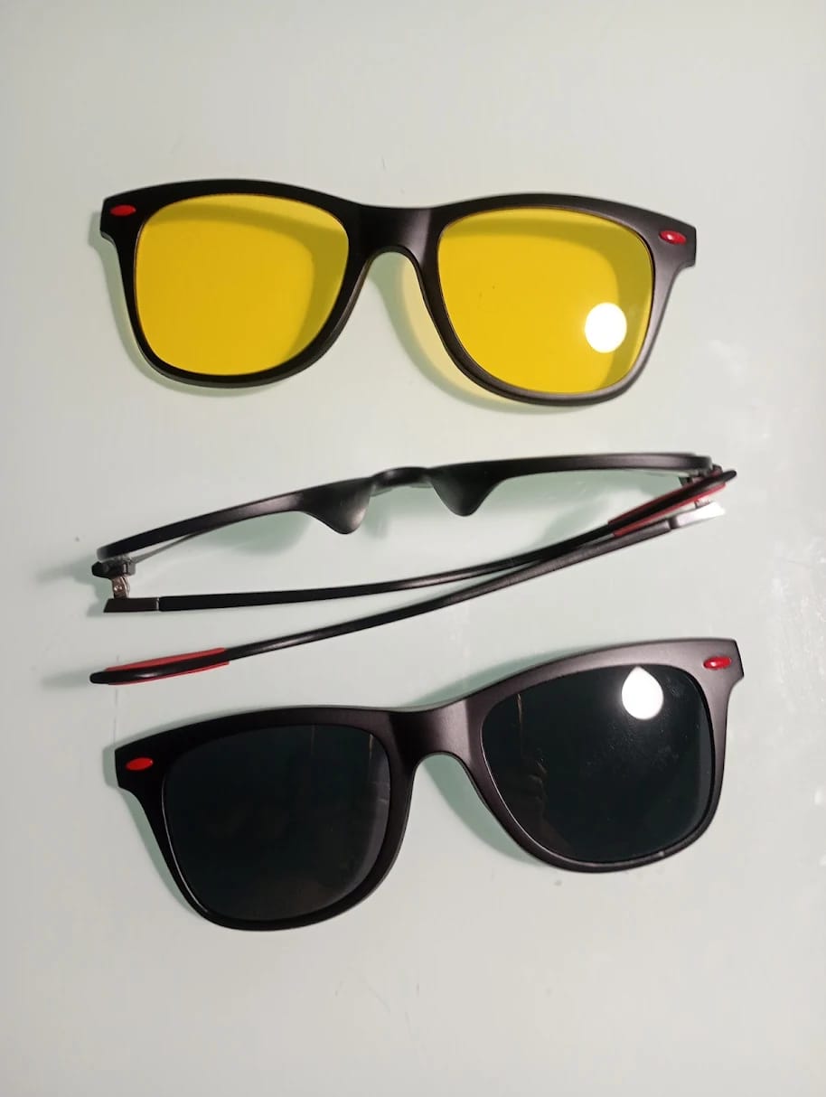 Customer photo review of Óculos Clipon Clarity (2 Lentes)