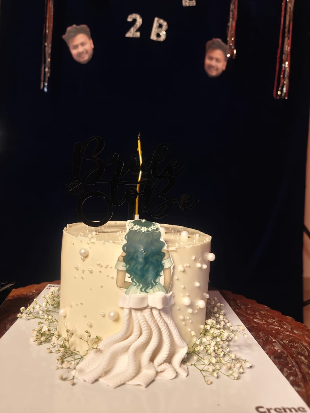 Customer photo review of Blossom Bride to Be Cake