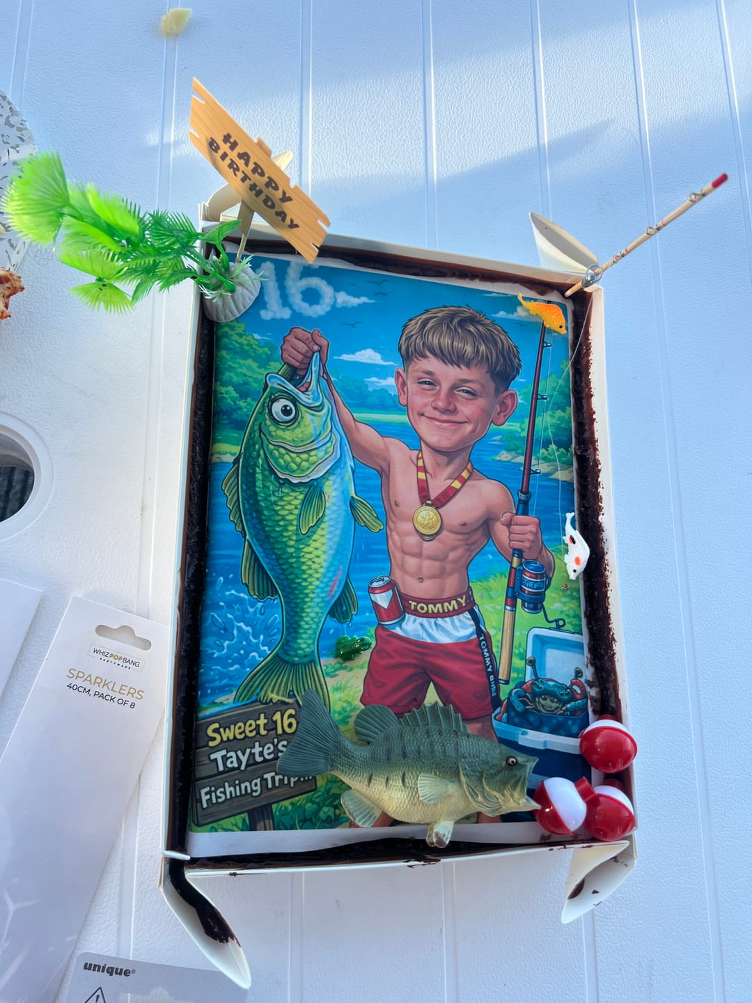 Customer photo review of A4 Rectangle Custom Edible Icing Image