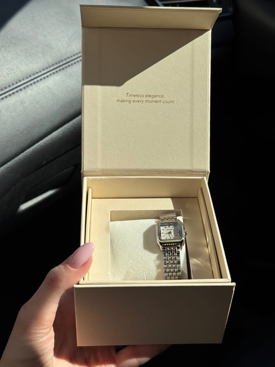 Customer photo review of Macy Petite Gold Silver