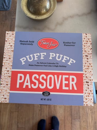 Customer photo review of Puff Puff Passover Advent Calendar