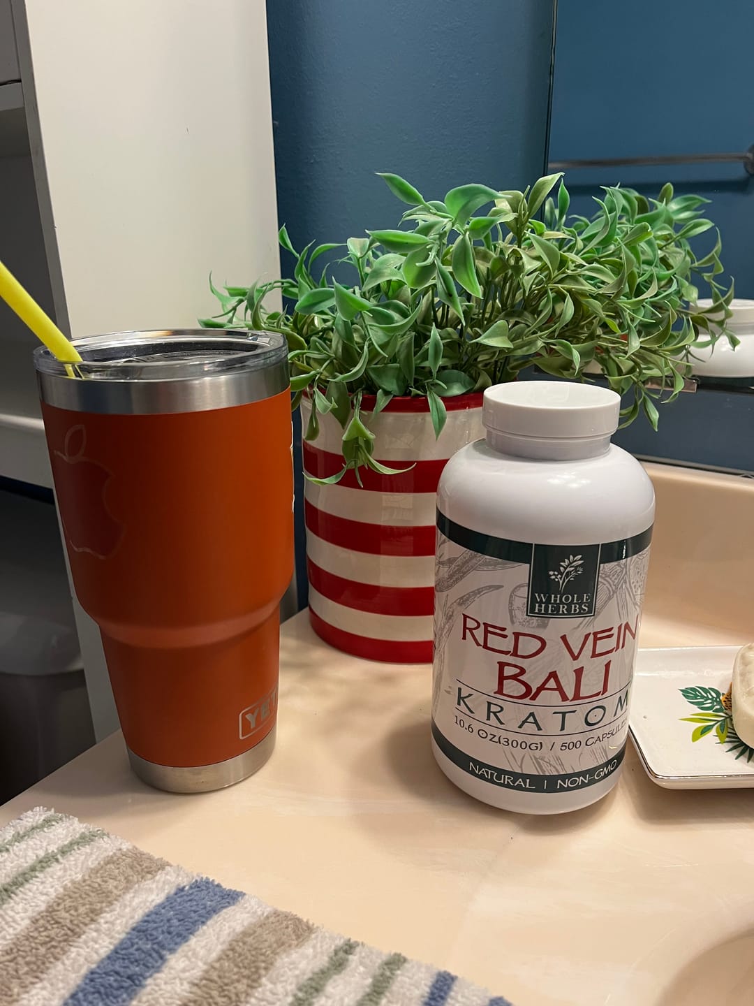 Customer photo review of Whole Herbs Red Vein Bali Kratom Capsules