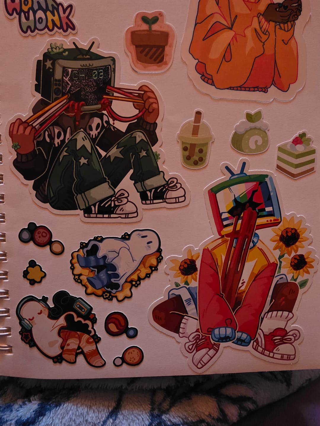 Customer photo review of TV Head Vol. 2 Stickers