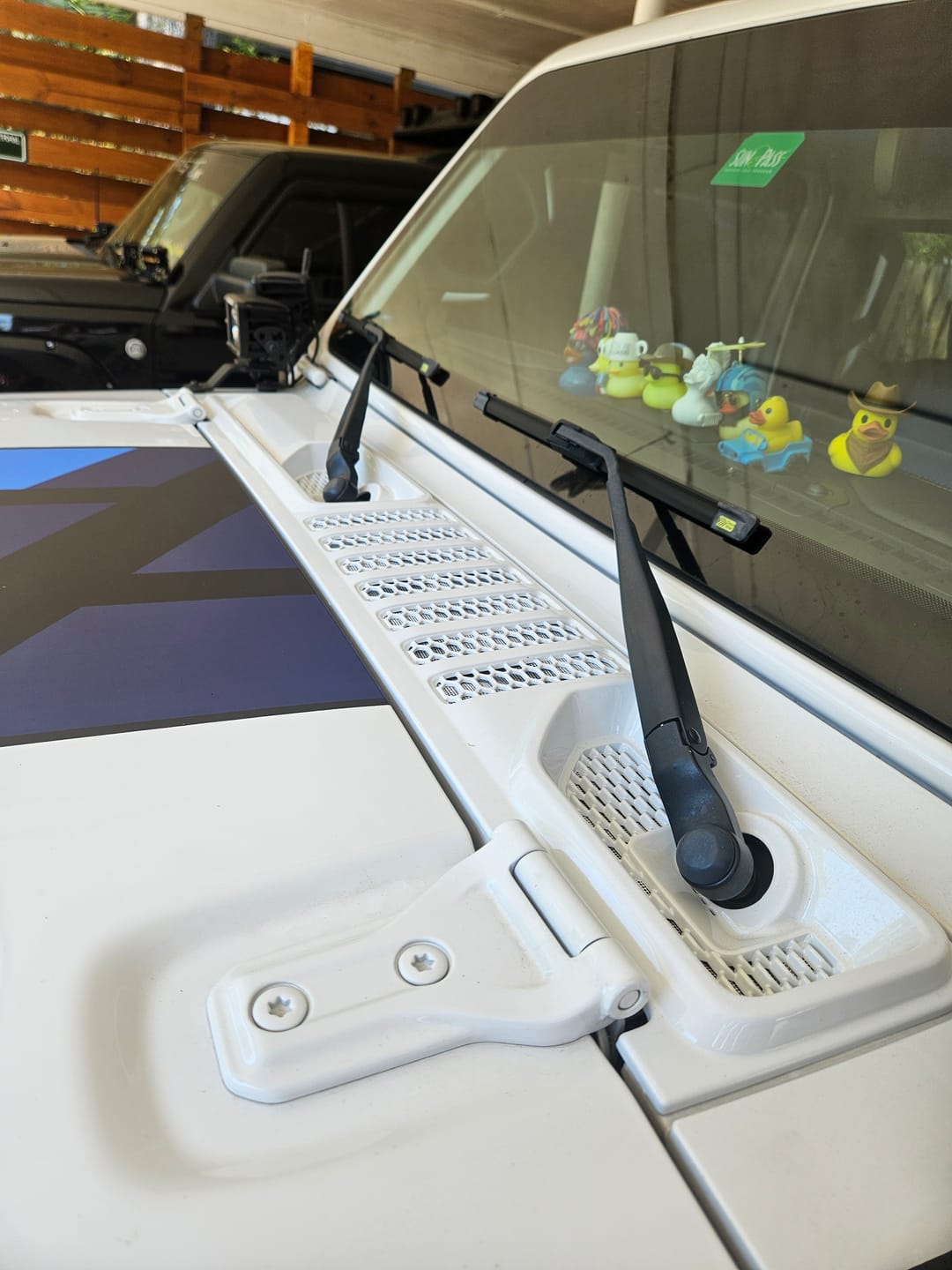 Customer photo review of OEM Cowl Wiper Panel Color Matched  JL JT 2018+  (14+Lead Time)