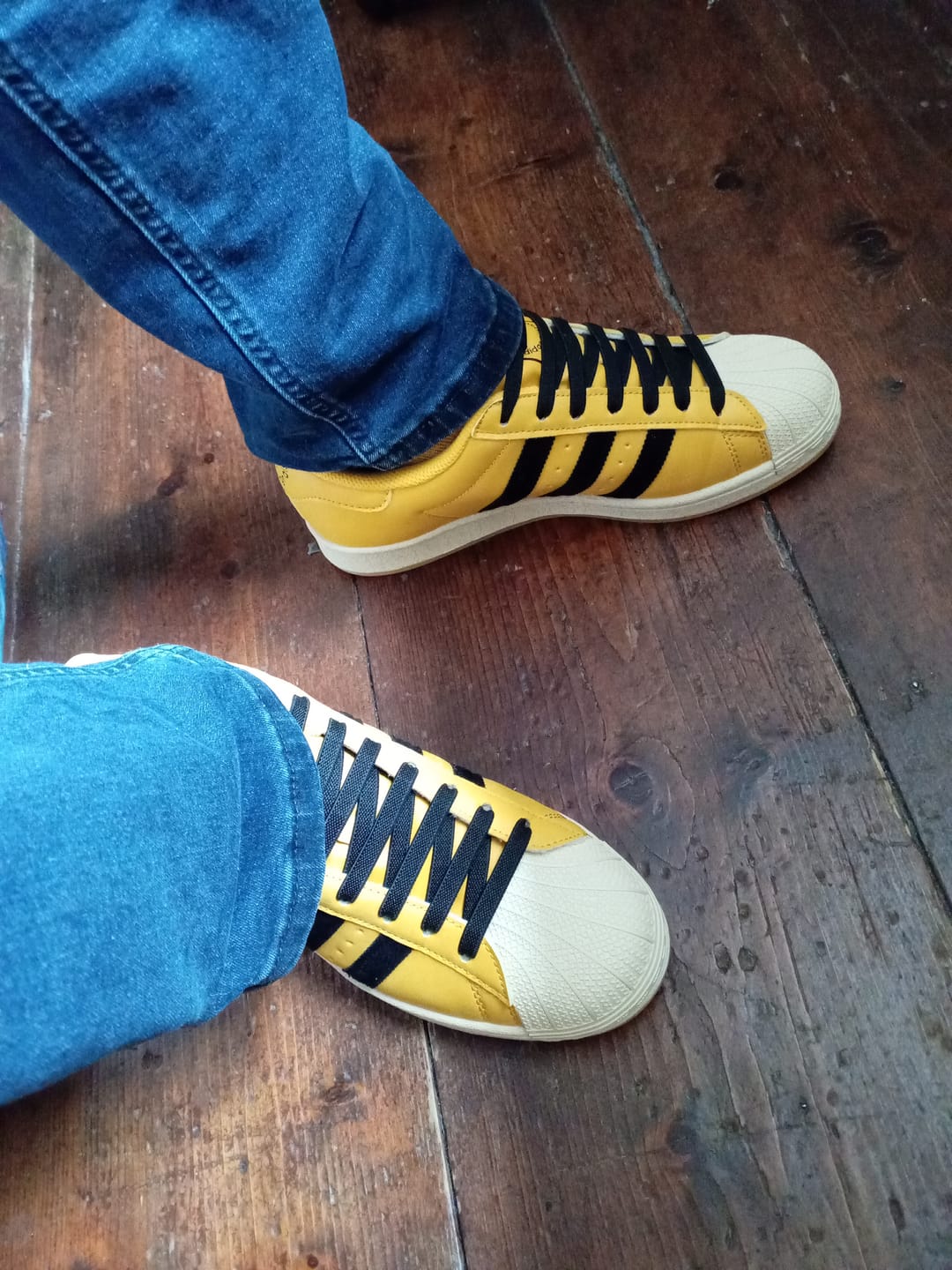 Customer photo review of Adidas Superstar – Yellow Blaze Edition